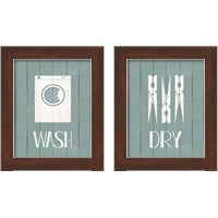 Framed 'Wash House Laundry 2 Piece Framed Art Print Set' border=