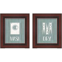 Framed 'Wash House Laundry 2 Piece Framed Art Print Set' border=