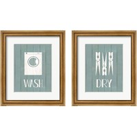 Framed 'Wash House Laundry 2 Piece Framed Art Print Set' border=