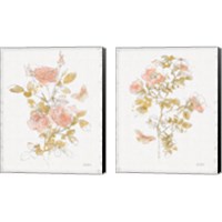 Framed Watery Blooms 2 Piece Canvas Print Set