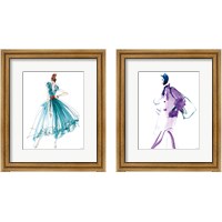 Framed Colorful Fashion 2 Piece Framed Art Print Set