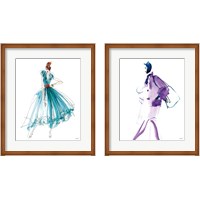 Framed 'Colorful Fashion 2 Piece Framed Art Print Set' border=