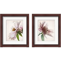 Framed 'Translucent Peony 2 Piece Framed Art Print Set' border=