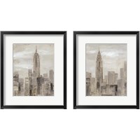 Framed 'City Blocks 2 Piece Framed Art Print Set' border=