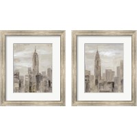 Framed 'City Blocks 2 Piece Framed Art Print Set' border=