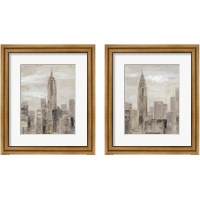 Framed 'City Blocks 2 Piece Framed Art Print Set' border=