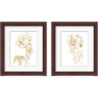 Framed 'Gilded Botanical 2 Piece Framed Art Print Set' border=