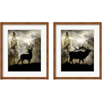 Framed 'Mystic Wildlife 2 Piece Framed Art Print Set' border=