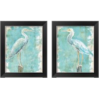 Framed 'Coastal Egret 2 Piece Framed Art Print Set' border=