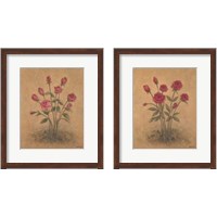 Framed 'Bunch of Flowers 2 Piece Framed Art Print Set' border=