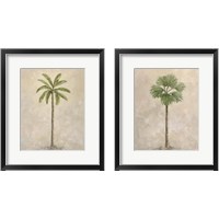 Framed 'Palm Tree 2 Piece Framed Art Print Set' border=