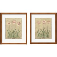 Framed 'Blooming Tulips 2 Piece Framed Art Print Set' border=
