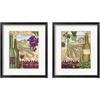 Framed 'Wine Country 2 Piece Framed Art Print Set' border=
