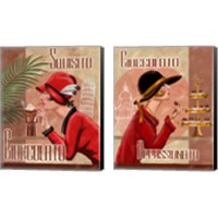 Framed 'Italian Chocolate 2 Piece Canvas Print Set' border=