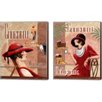 Framed 'French Chocolate 2 Piece Canvas Print Set' border=