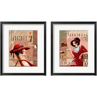 Framed 'French Chocolate 2 Piece Framed Art Print Set' border=