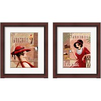 Framed 'French Chocolate 2 Piece Framed Art Print Set' border=