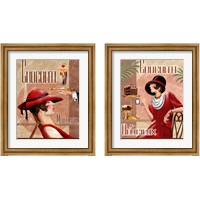 Framed 'French Chocolate 2 Piece Framed Art Print Set' border=