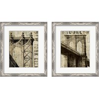 Framed 'Vintage NY 2 Piece Framed Art Print Set' border=