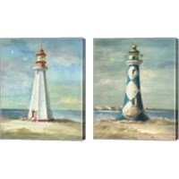 Framed 'Lighthouse 2 Piece Canvas Print Set' border=