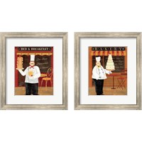 Framed 'Chef's Specialties 2 Piece Framed Art Print Set' border=