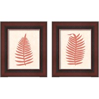 Framed 'Silhouette in Coral 2 Piece Framed Art Print Set' border=