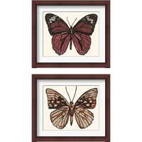 Framed 'Papillon 2 Piece Framed Art Print Set' border=