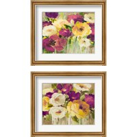 Framed 'Deep in Purple 2 Piece Framed Art Print Set' border=