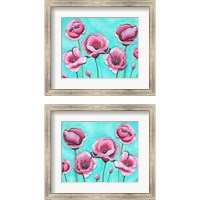 Framed Pink Poppies 2 Piece Framed Art Print Set