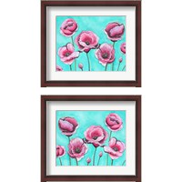 Framed Pink Poppies 2 Piece Framed Art Print Set