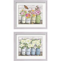 Framed 'Bouquets of Inspiration  2 Piece Framed Art Print Set' border=