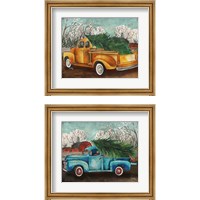Framed Yellow Truck and Tree 2 Piece Framed Art Print Set