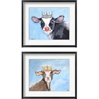 Framed Queen Cow & Goat 2 Piece Framed Art Print Set
