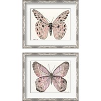 Framed 'Butterfly 2 Piece Framed Art Print Set' border=