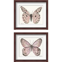 Framed 'Butterfly 2 Piece Framed Art Print Set' border=