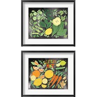 Framed Fruitie Smoothie on Black 2 Piece Framed Art Print Set