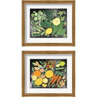 Framed Fruitie Smoothie on Black 2 Piece Framed Art Print Set