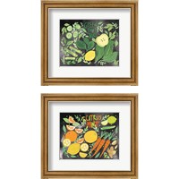Framed Fruitie Smoothie on Black 2 Piece Framed Art Print Set