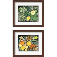 Framed 'Fruitie Smoothie on Black 2 Piece Framed Art Print Set' border=