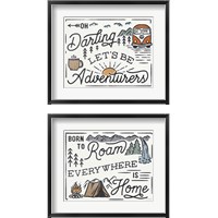 Framed 'Adventurous 2 Piece Framed Art Print Set' border=