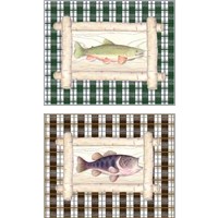 Framed 'Framed Lake Fish 2 Piece Art Print Set' border=