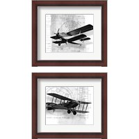 Framed Flight Plans 2 Piece Framed Art Print Set