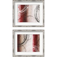 Framed 'Tricolored Gestures 2 Piece Framed Art Print Set' border=