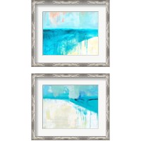 Framed 'Coastal Blues 2 Piece Framed Art Print Set' border=
