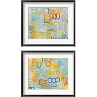Framed 'Duet  2 Piece Framed Art Print Set' border=