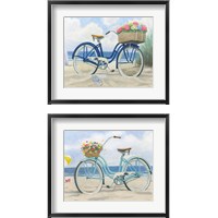 Framed 'Beach Time 2 Piece Framed Art Print Set' border=