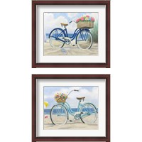 Framed 'Beach Time 2 Piece Framed Art Print Set' border=