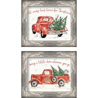 Framed 'Modern Farmhouse Christmas 2 Piece Framed Art Print Set' border=