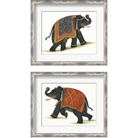 Framed 'India Elephant 2 Piece Framed Art Print Set' border=