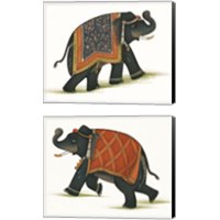 Framed India Elephant 2 Piece Canvas Print Set